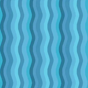 Abstract Blue Wavy Stripes Pattern Wallpaper