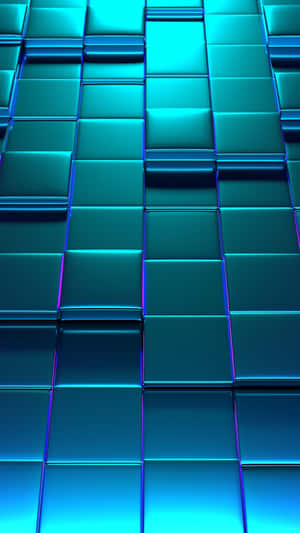 Abstract Blue3 D Cubes Background Wallpaper