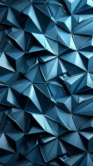 Abstract Blue3 D Geometric Pattern Wallpaper