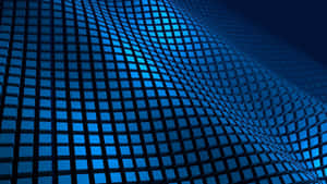 Abstract Blue3 D Grid Pattern Wallpaper