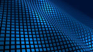 Abstract Blue3 D Grid Pattern Wallpaper