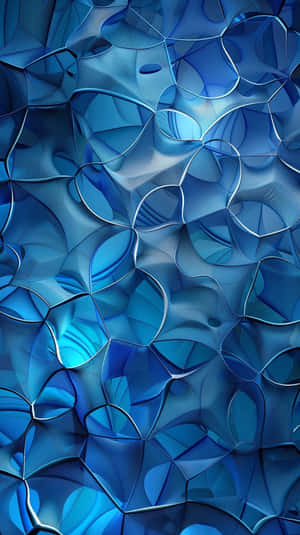 Abstract Blue3 D Pattern Wallpaper