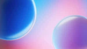 Abstract Blueand Pink Spheres Wallpaper Wallpaper