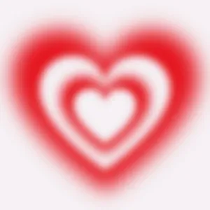 Abstract Blurred Heart Aura Wallpaper