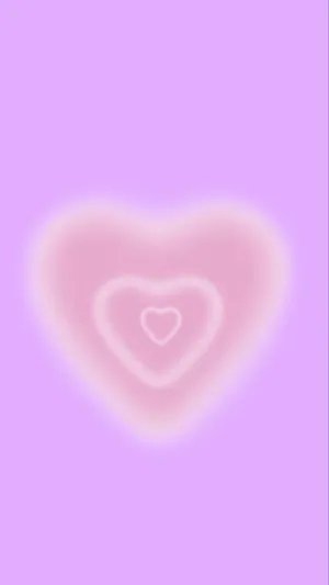 Abstract Blurry Heart Background Wallpaper