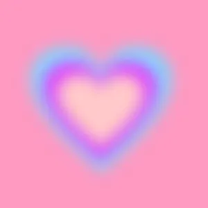 Abstract Blurry Heart Background Wallpaper