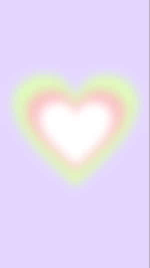 Abstract Blurry Heart Background Wallpaper