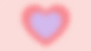 Abstract Blurry Heart Background Wallpaper