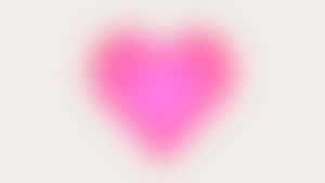 Abstract Blurry Pink Heart Wallpaper