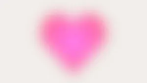 Abstract Blurry Pink Heart Wallpaper