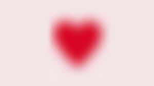 Abstract Blurry Red Heart Wallpaper