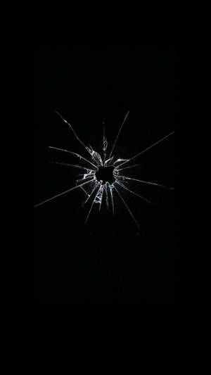 Abstract Broken Glass Shards Against A Dark Background Wallpaper