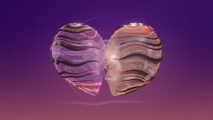 Abstract Broken Heart Illustration Wallpaper