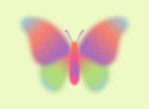 Abstract Butterfly Aura Effect Wallpaper