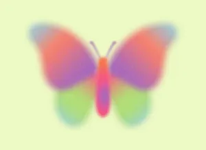 Abstract Butterfly Aura Effect Wallpaper