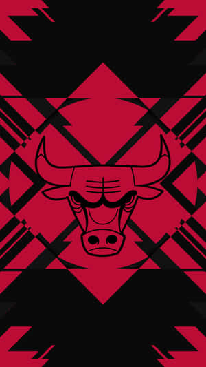 Abstract Chicago Bulls Phone Wallpaper