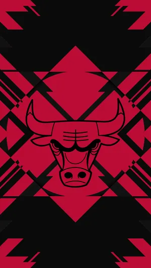 Abstract Chicago Bulls Phone Wallpaper
