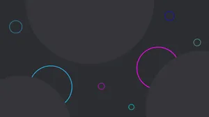 Abstract Circle Composition Dark Background Wallpaper
