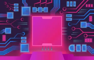 Abstract Circuit Boardand Chipset Design Wallpaper