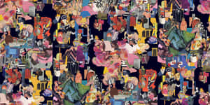 Abstract Collage Artwork Wallpaper