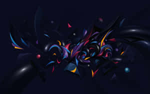 Abstract Colorful Chaos Art Wallpaper