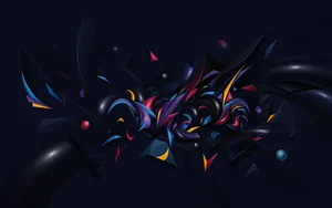 Abstract Colorful Chaos Art Wallpaper