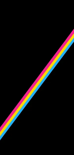 Abstract Colorful Lineson Black Background Wallpaper