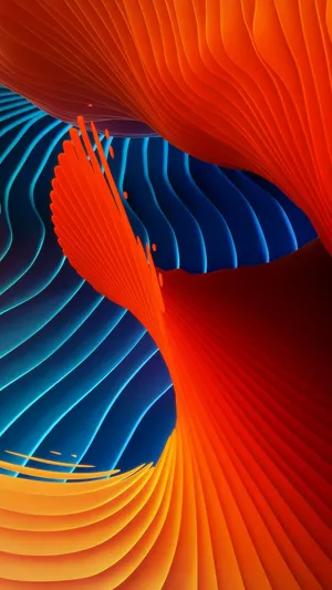 Abstract Colorful Wave Top Iphone Hd Wallpaper