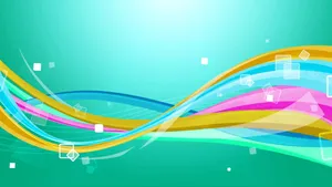 Abstract_ Colorful_ Wave_ Vector_ Background Wallpaper