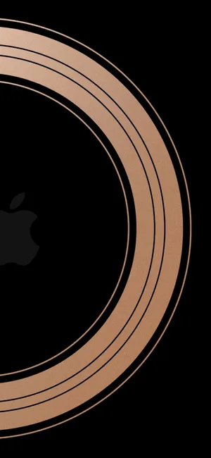 Abstract Copper Lineson Black Background Wallpaper