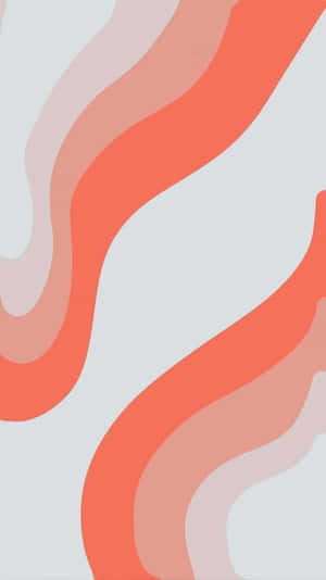 Abstract Coral Waves Pattern Wallpaper