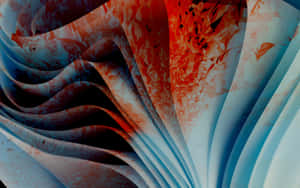 Abstract Dangerous Red Blue Swirls Wallpaper