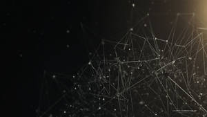 Abstract Dark Wireframe Art Wallpaper