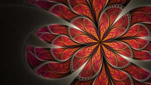 Abstract Desktop Rusty Brown Flower Wallpaper