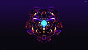 Abstract Diamond Kaleidoscope Art Wallpaper