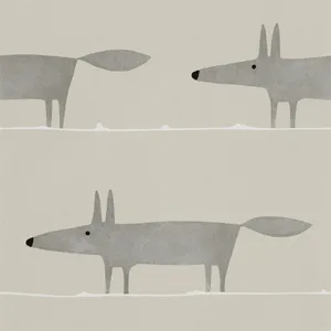 Abstract Dog Illustration Wallpaper