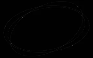 Abstract Elliptical Orbits Dark Aesthetic Wallpaper