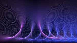 Abstract Energy Waves Background Wallpaper