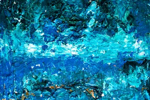 Abstract Expressionist Landscape Painting Wallpaper