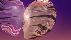 Abstract Face Illusion Art Wallpaper