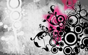 Abstract Floral Vector Design Wallpaper