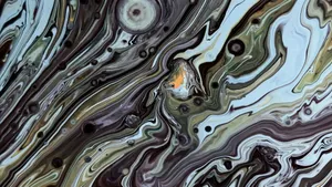 Abstract Fluid Depth Effect Wallpaper