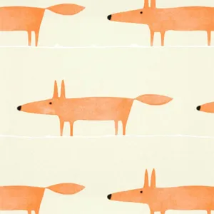 Abstract Fox Pattern Design Wallpaper