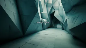 Abstract Geometric Corridor There Is No Tomorrow Wallpaper