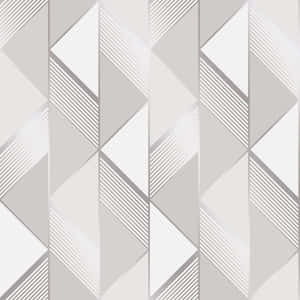 Abstract Geometric Gray Pattern Wallpaper