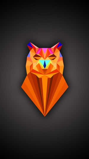 Abstract Geometric Owl Artwork Wallpaper