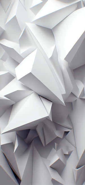 Abstract Geometric White Paper Art Wallpaper