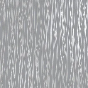 Abstract Gray White Wavy Lines Pattern Wallpaper