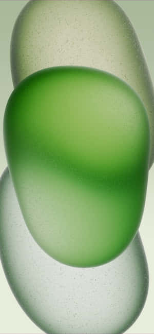 Abstract Green Bubbles Background Wallpaper