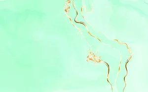 Abstract Green Gold Marble Texture Wallpaper